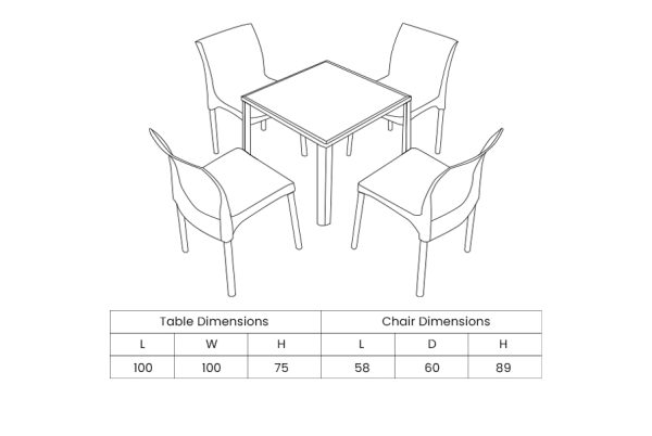 Dublin Dining Set - S