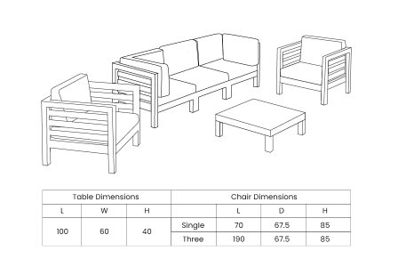 Madrid Seater Set