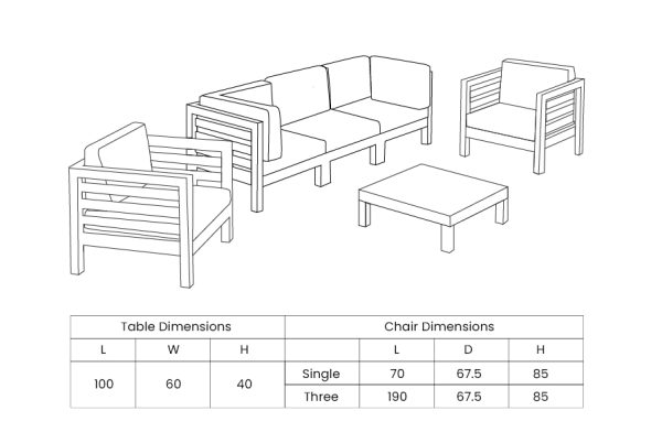 Madrid Seater Set